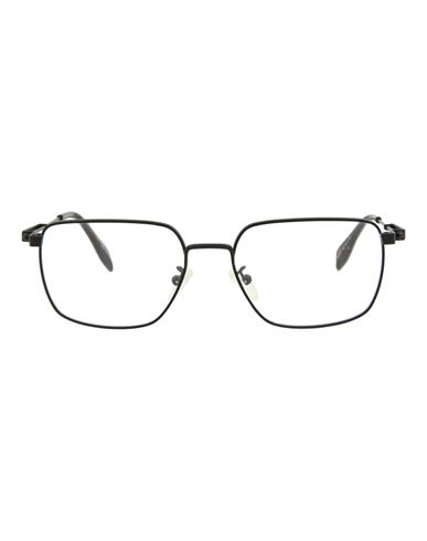 Alexander Mcqueen Square-frame Metal Optical Frames Man Eyeglass Frame Black Size 55 Metal, Acetate