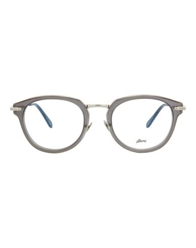 Brioni Round- Acetate Optical Frames Man Eyeglass Frame Brown Size 52 Acetate