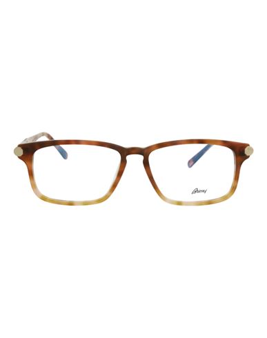 Brioni Square-frame Acetate Optical Frames Man Eyeglass Frame Brown Size 55 Acetate