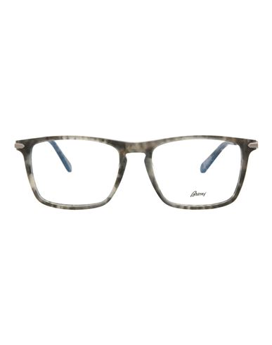 Brioni Square-frame Bio Acetate Optical Frames Man Eyeglass Frame Grey Size 53 Bio Acetate