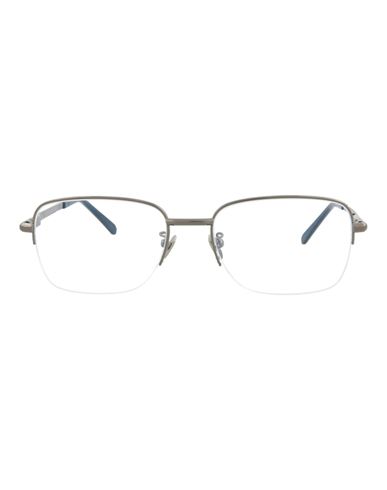 Brioni Square-frame Metal Optical Frames Man Eyeglass Frame Black Size 57 Metal
