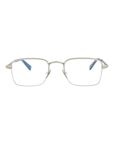 Brioni Square-frame Metal Optical Frames Man Eyeglass Frame Silver Size 50 Metal