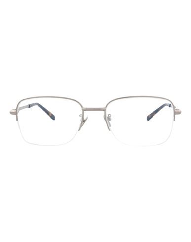 Brioni Square-frame Metal Optical Frames Man Eyeglass Frame Grey Size 57 Metal