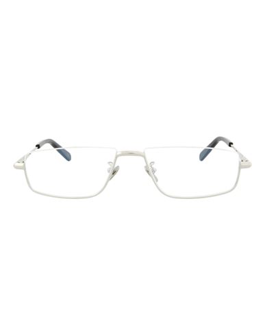 Brioni Square-frame Metal Optical Frames Man Eyeglass Frame Silver Size 56 Metal