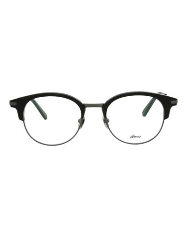 Brioni Round-frame Bio Acetate Optical Frames Man Eyeglass Frame Black Size 50 Bio Acetate