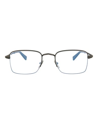 Brioni Square-frame Metal Optical Frames Man Eyeglass Frame Grey Size 50 Metal