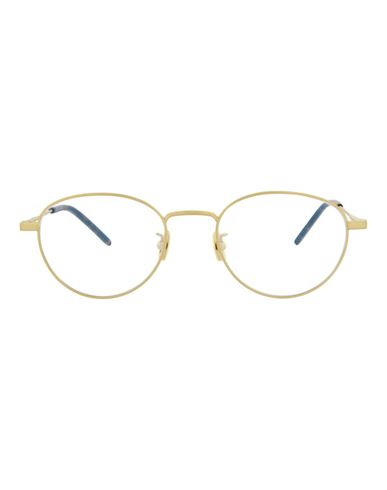 Saint Laurent Round-frame Titanium Optical Frames Eyeglass Frame Gold Size 49 Titanium, Acetate