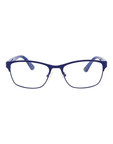 Mcq By Alexander Mcqueen Mcq Alexander Mcqueen Square-frame Metal Optical Frames Woman Eyeglass Frame Blue Size 49 Metal