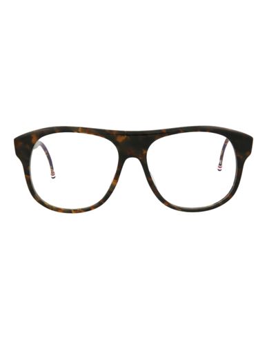 Shop Thom Browne Aviator-style Acetate Optical Frames Eyeglass Frame Brown Size 55 Acetate