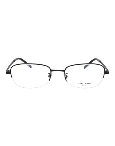 Saint Laurent Round-frame Titanium Optical Frames Eyeglass Frame Black Size 52 Titanium, Acetate