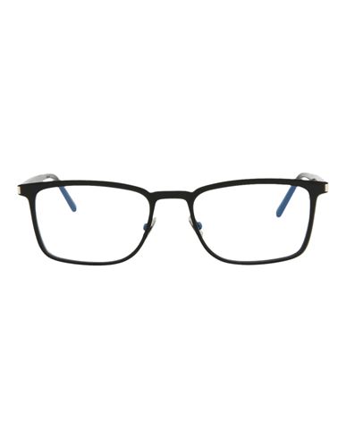 Saint Laurent Square-frame Metal Optical Frames Man Eyeglass Frame Black Size 52 Metal, Acetate