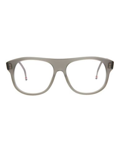 Shop Thom Browne Aviator-style Acetate Optical Frames Eyeglass Frame Grey Size 55 Acetate