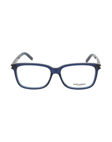 Saint Laurent Square-frame Optical Frames Man Eyeglass Frame Blue Size 56 Acetate