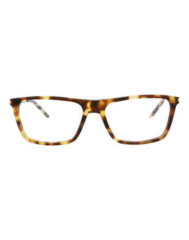 Saint Laurent Square-frame Acetate Optical Frames Man Eyeglass Frame Brown Size 54 Acetate, Metal