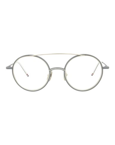 Thom Browne Aviator-style Metal Optical Frames Eyeglass Frame Grey Size 50 Metal