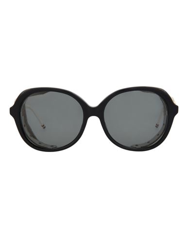 Thom Browne Oval-frame Acetate Sunglasses Sunglasses Blue Size 57 Acetate