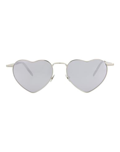 Saint Laurent Sl 301 Loulou Metal-frame Sunglasses Sunglasses Silver Size 52 Metal