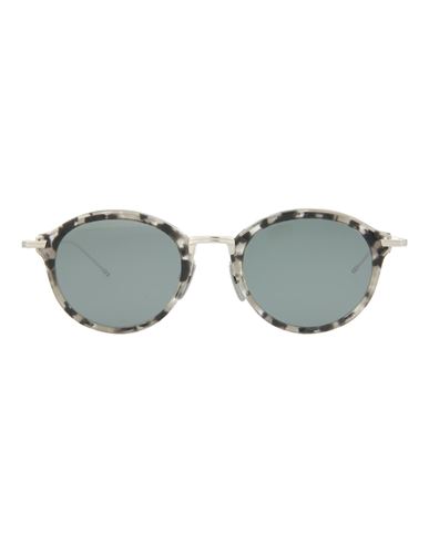 Thom Browne Oval-frame Metal, Acetate Sunglasses Sunglasses Grey Size 49 Acetate