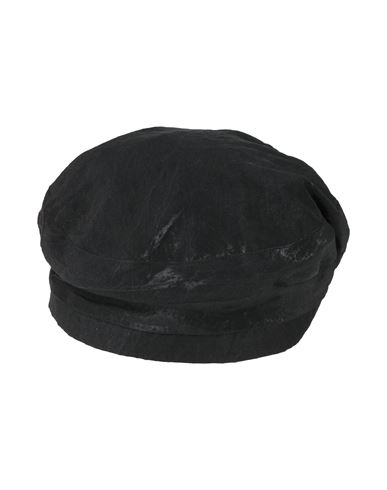 Giorgio Armani Woman Hat Black Size 7 Cotton, Silk, Polyester