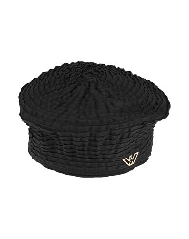 Emporio Armani Woman Hat Black Size 7 ⅜ Cotton, Polyester