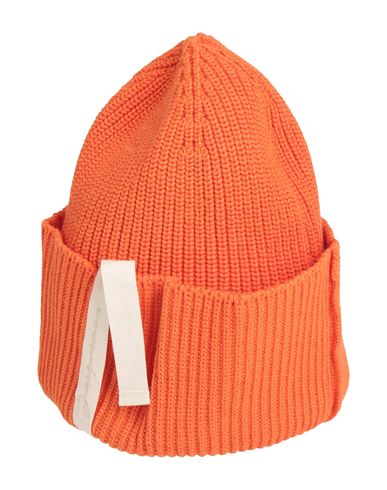 Shop Jacquemus Woman Hat Orange Size Onesize Cotton