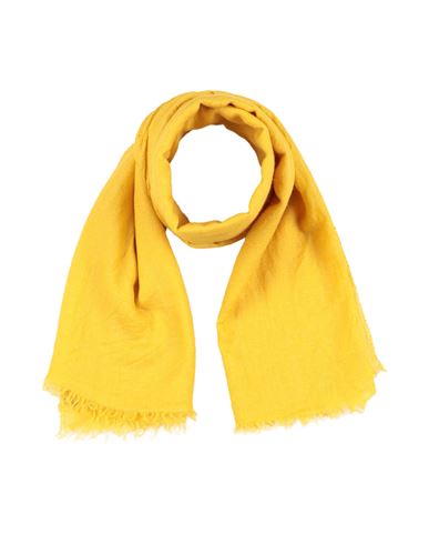 Shop Rick Owens Man Scarf Yellow Size - Cashmere, Silk