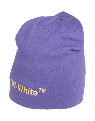Shop Off-white Woman Hat Purple Size Onesize Cotton, Cashmere, Polyester