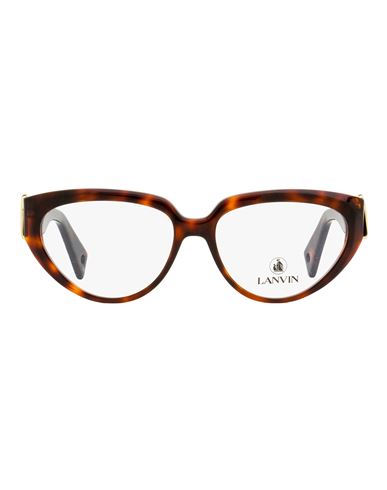 Lanvin Cat Eye Lnv2600 Eyeglasses Woman Eyeglass Frame Brown Size 55 Acetate In Red
