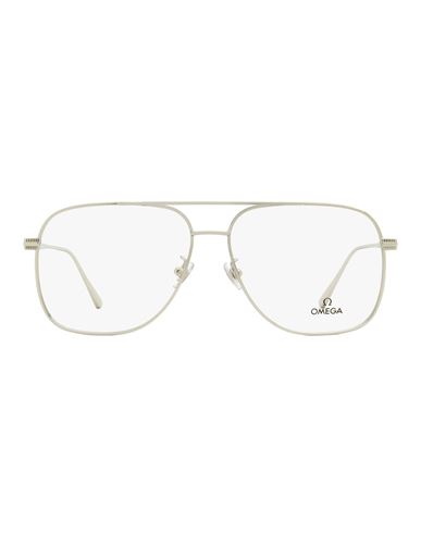 Omega Navigator Om5006h Eyeglasses Man Eyeglass Frame Silver Size 60 Metal In Metallic