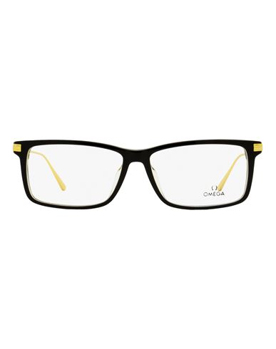 Omega Rectangular Om5014 Eyeglasses Man Eyeglass Frame Gold Size 58 Acetate, Metal