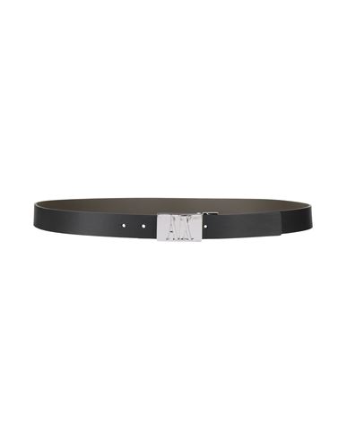 Shop Armani Exchange Man Belt Black Size Onesize Leather