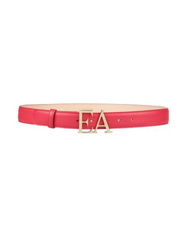 Emporio Armani Woman Belt Red Size 36 Leather