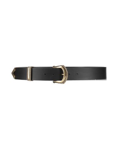 Shop Maison Boinet Woman Belt Black Size 36 Cowhide