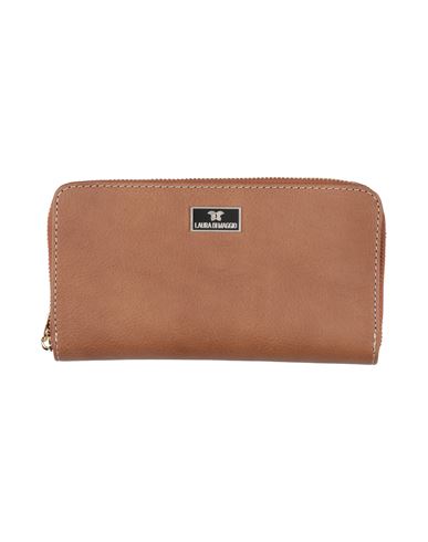 Shop Laura Di Maggio Woman Wallet Tan Size - Leather In Brown