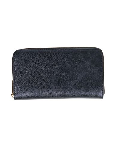 Shop Laura Di Maggio Woman Wallet Blue Size - Leather