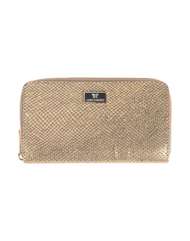 Shop Laura Di Maggio Woman Wallet Gold Size - Leather
