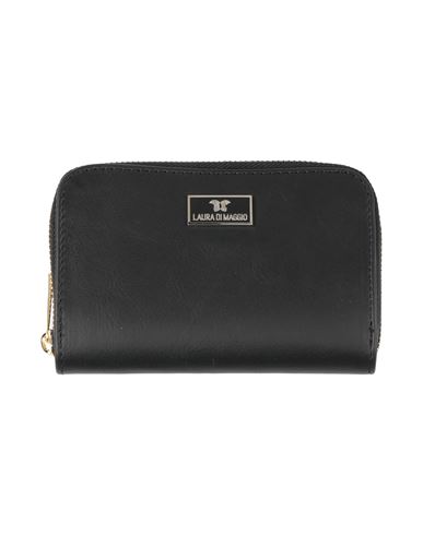 Shop Laura Di Maggio Woman Wallet Black Size - Leather