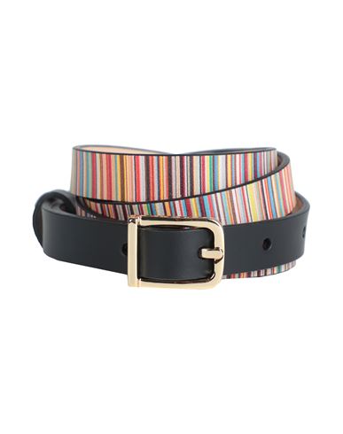 Paul Smith Woman Belt Red Size 36 Cow Leather