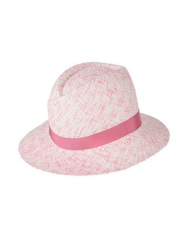 Shop Borsalino Woman Hat Pink Size L Paper Yarn