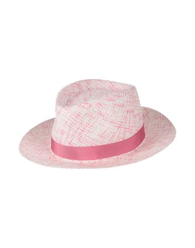Shop Borsalino Woman Hat Pink Size M Paper Yarn