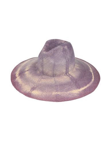 Borsalino Woman Hat Purple Size L Straw