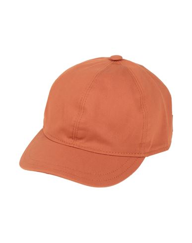 Borsalino Man Hat Orange Size S Cotton, Elastane