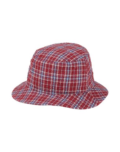 Borsalino Man Hat Garnet Size S Cotton, Elastane In Red