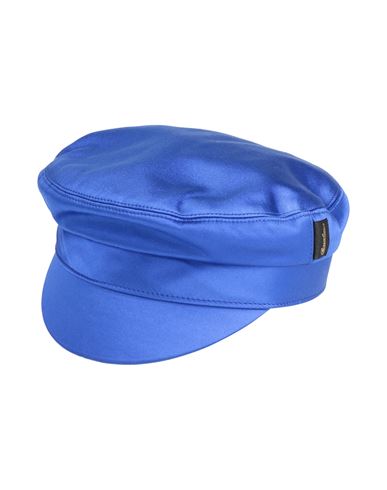 Borsalino Hat Bright Blue Size L Viscose, Silk