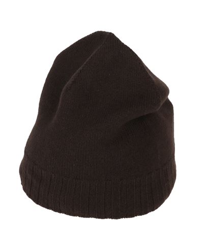 Shop Jil Sander Woman Hat Dark Brown Size Onesize Wool