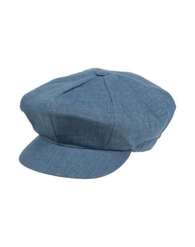 Borsalino Man Hat Pastel Blue Size 7 ⅜ Linen