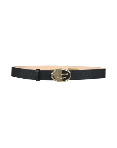 Emporio Armani Woman Belt Black Size 39.5 Polyester