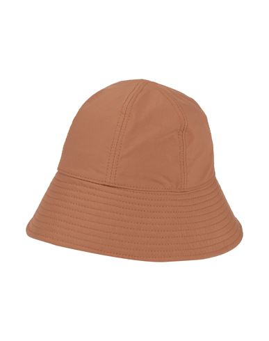 Jil Sander Man Hat Brown Size M Polyester In Brown