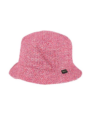 Borsalino Hat Fuchsia Size L Cotton, Viscose, Polyamide, Acrylic In Pink