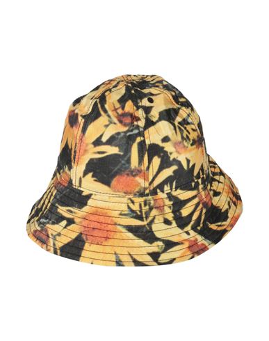 Shop Jil Sander Woman Hat Yellow Size Xl Polyamide